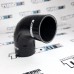 Силиконовый патрубок угол 90 град переход 2,25"/2,75" ( 57/70 мм)